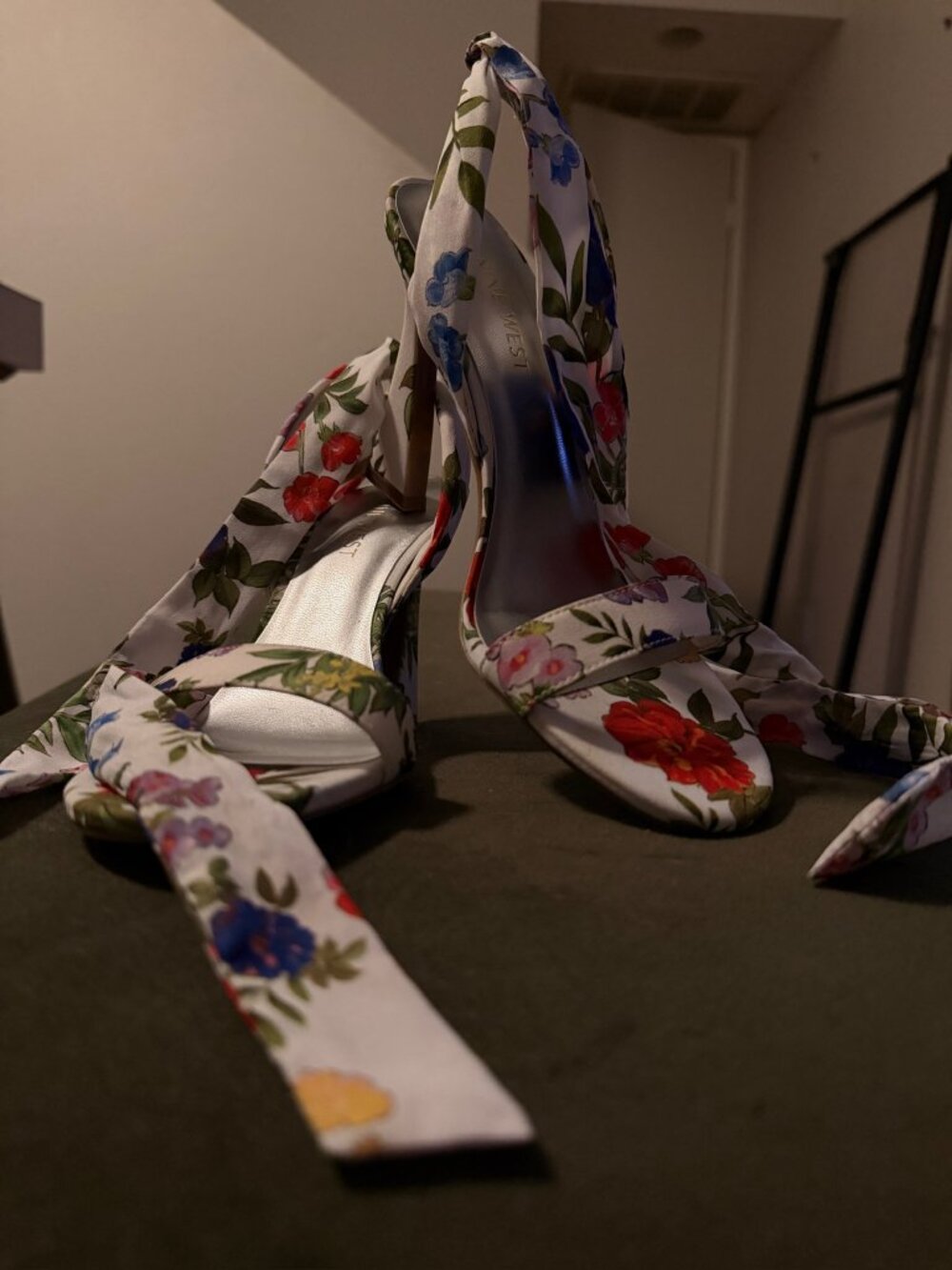 Betsey Johnson Floral Wrap Sandals, Size 7